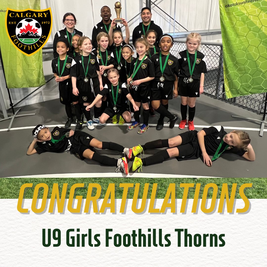 FoothillsSoccer's tweet photo. 🏆🌟 Big cheers to our U9 girls, the Foothills Thorns, for clinching gold at the Anthem Community Cup! Your teamwork and skill were unbeatable. Special thanks to coaches, parents, and the Foothills community for the support.
#FoothillsThorns #AnthemCommunityCup #GoldWinners https://t.co/ZL05hMyscv