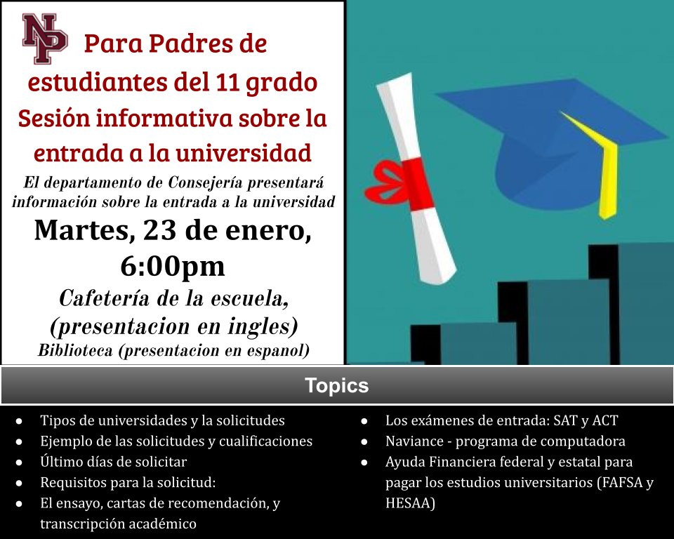 Junior Parents Information Session