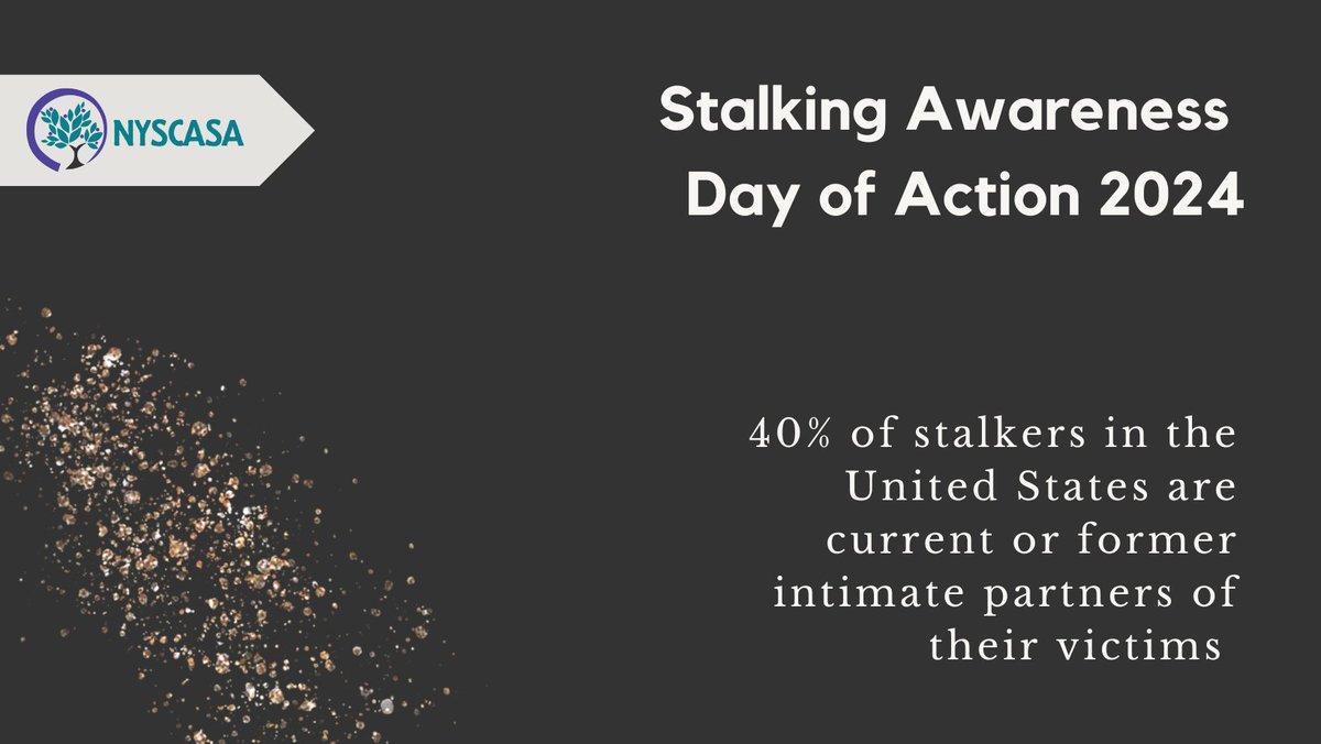 January 18 is National Day of Action for Stalking Awareness: you can participate by posting a photo of you sparkling against stalking! This month marks the 20th annual National Stalking Awareness month. Check out SPARC's guide for more info: stalkingawareness.org/stalking-aware…