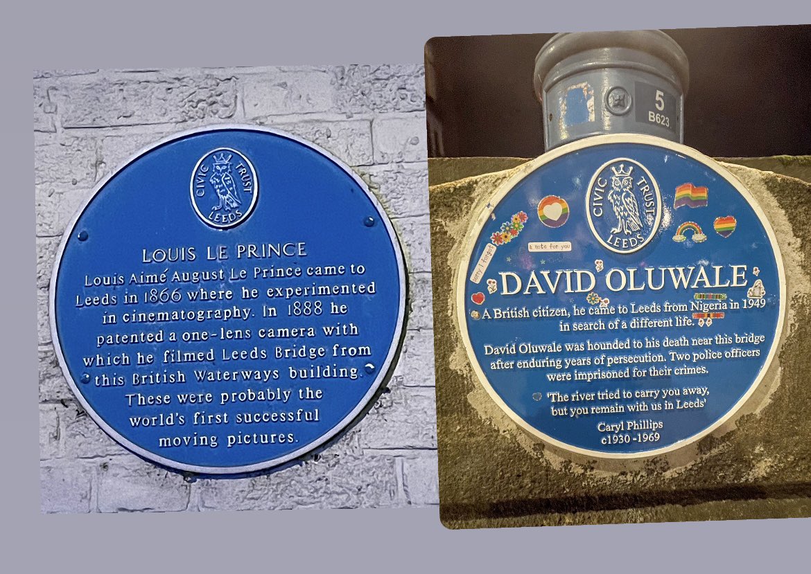 Both these plaques are on Leeds Bridge . History full of contrasts !