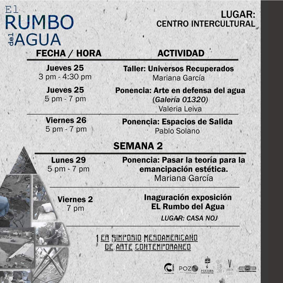 DJ_Urizar_7's tweet photo. #ElRumboDelAgua es un simposio de arte contemporáneo mesoamericano cogestionado entre centros culturales de #México y #Guatemala y la sede principal en nuestro país estará en el #CIDEQ #CentroInterculturalYDeportivoDeQuetzaltenango
#Xela
#Quetzaltenango
Comparto la agenda. https://t.co/eymbZPrxzB