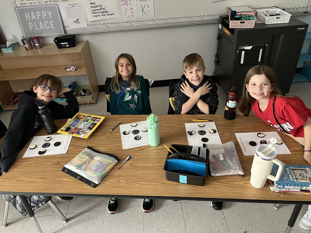 Nicole Patchett (@nicoleepatchett) on Twitter photo What better way to learn about moon phases than eating them!😋 Oreos, anyone?🌕🌗🌑🌓 #CCESColts <a href="/CrabappleColts/">Crabapple Crossing Elementary</a> @dr_cheatham What better way to learn about moon phases than eating them!😋 Oreos, anyone?🌕🌗🌑🌓 #CCESColts <a href="/CrabappleColts/">Crabapple Crossing Elementary</a> @dr_cheatham