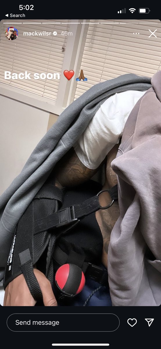 MikeReiss's tweet photo. The physical toll players go through warrants respect. One example: LB Mack Wilson Sr. posts about labrum surgery he underwent this morning; it was an injury he played through all season. Expectation is he will be ready for phase 2 of the offseason program. https://t.co/GerhfcVU6r