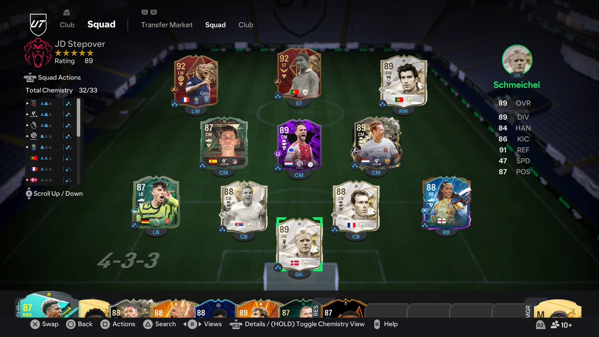 Had this before the end of the year and really haven’t got back involved with EAFC since coming back from Miami ☀️

Feels weird to not be actively playing any sport game! Even TOTY isn’t getting me excited for it anymore ☹️ le sad