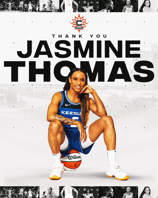 Congratulations to @jaszthomas on an amazing career! We are so thankful to have been apart of your journey in the W. 💐☀️
