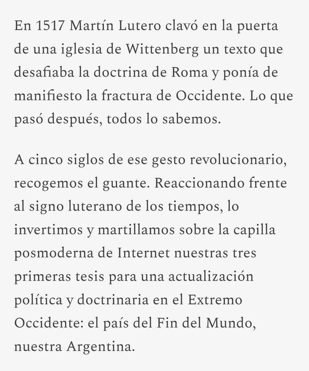 tomastrape's tweet photo. Primera entrega de las Noventa y cinco tesis del #EjércitoGris por @serunbardo 🧙🏼‍♂️🥁🇦🇷 https://t.co/eHFThIjPCu 📌 https://t.co/qnHOzRnNXM