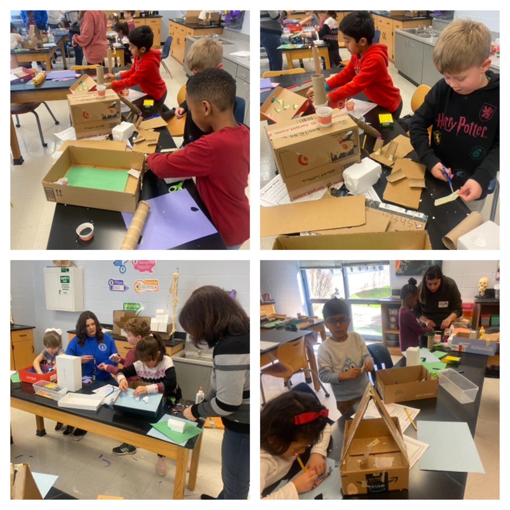 #lwesgators first graders are having a blast in the STEM lab creating habitats for the animals of their choice! They’re so creative and knowledgeable! @FultonZone7 @FultonCoSchools @LWE_STEMCST