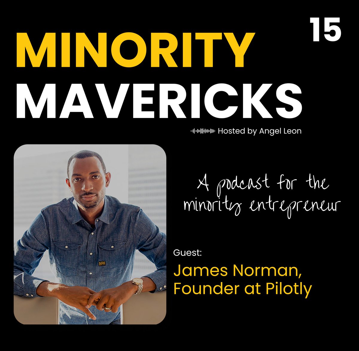 New episode alert! 🚨 

Listen to the story of <a href="/MotownIni/">jamesnorman.eth</a>., founder of <a href="/PilotlyInsights/">Pilotly</a>. This is a story of determination and courage.

Listen to the full episode at open.spotify.com/episode/0VEcaf…

#blackOwnedBusiness #Entrepreneur #DEI #Diversity #inclusion #podcastandchill