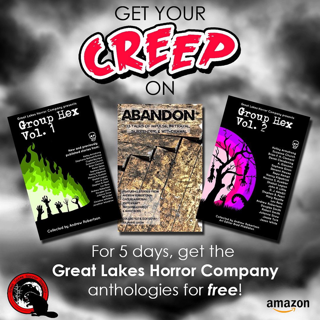 There’s a few more days to pick up every GLHC anthology for FREE on @AmazonKindle with stories by @canadiansuzanne @KelleyArmstrong @nancykwriter @everythingstemp @CaitlinMarceau and many more! #horror @PromoteHorror #readmore #freebooks