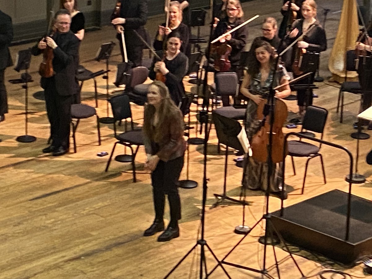 What a great BBC @BBCRadio3 @UlsterOrchestra concert of new music at the @UlsterHall Belfast tonight, especially the cello concerto Mná (‘Woman’) by @GribbinDeirdre, soloist @natalieclein. Brilliant programme … can’t wait to hear all 3 pieces again when they’re broadcast.