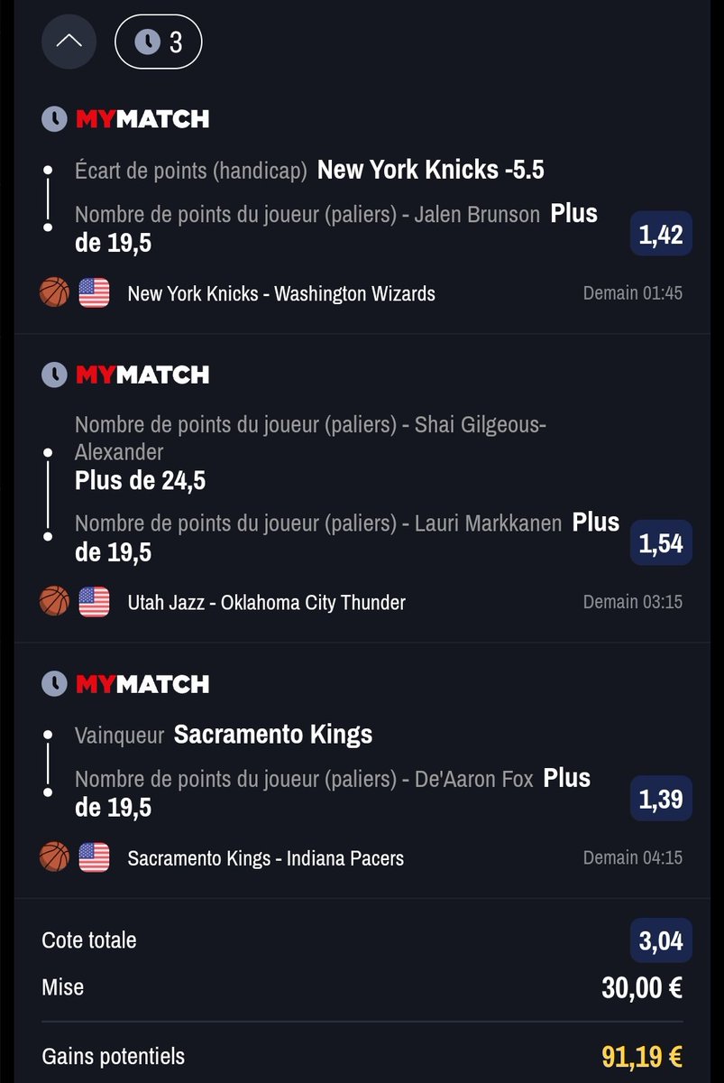 BetClem_'s tweet photo. BETS #NBA 🏀🇺🇲  19/01 📆

COMBINÉ DU SOIR ☘️
@3.04 
30€ ➡️ 91.19€

COMBINÉ FUN 🔥
@13.53
15€ ➡️ 207.65€
Lien pour vous inscrire sur PSEL : 👇https://t.co/mmqcwj3N4D
Début 1h30 🕙
♥️ SI TU SUIS/SOUTIENS
#TeamParieur https://t.co/HVZ7gtDI4V