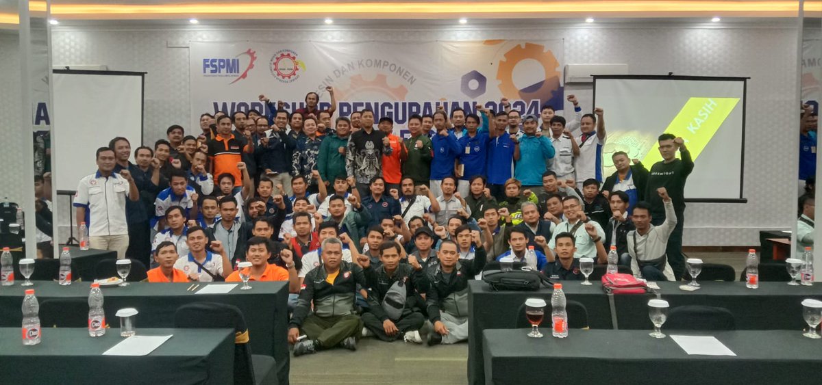 mikoyuko1's tweet photo. PC SPAMK FSPMI Kabupaten Karawang Adakan Workshop Pengupahan 2024 di Hotel Karawang Indah – Kab. Karawang https://t.co/ajJutpq2qj https://t.co/FYmbPgXKDE
