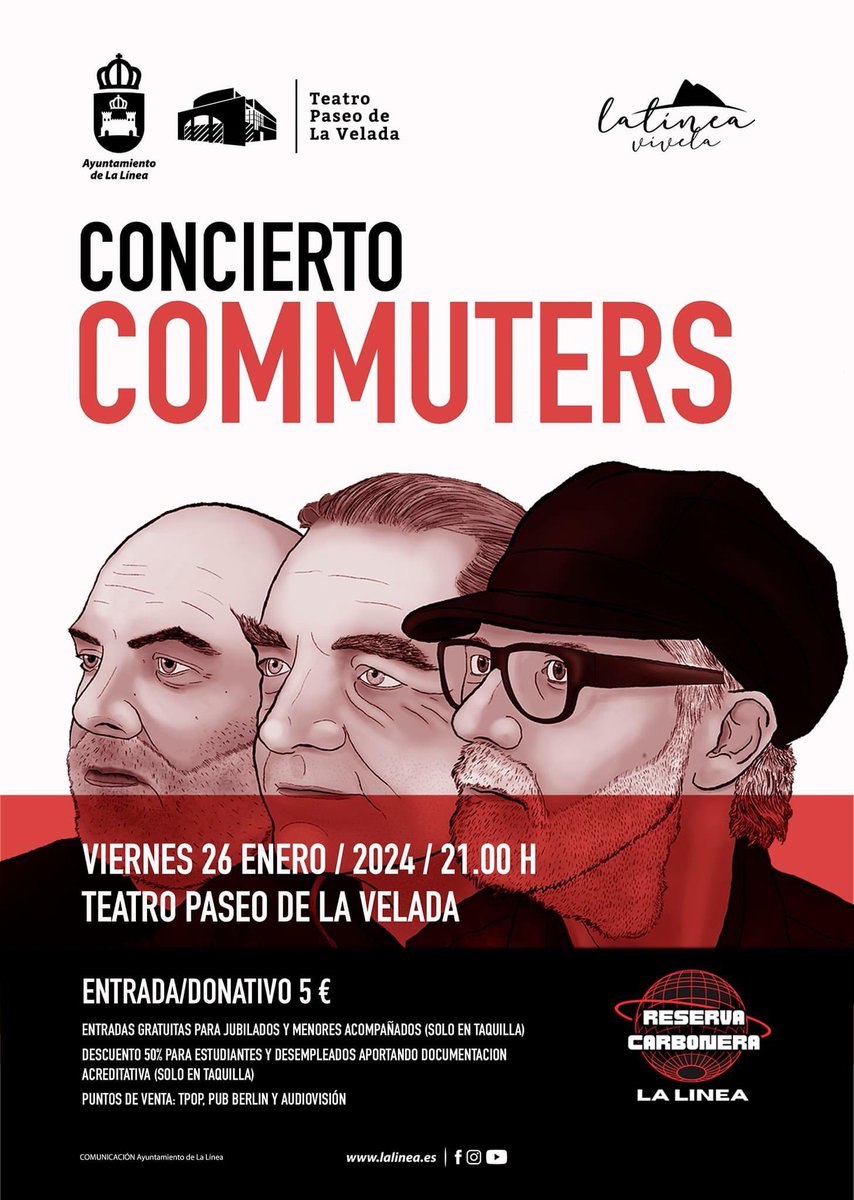 AudiovisionLL's tweet image. No podía ser menos que estar apoyando este proyecto como punto de venta de entradas de los próximos conciertos que se celebrarán en el Teatro Municipal Paseo de La Velada …comenzando con COMMUTERS. No dejes pasar por nuestra tienda para adquirir tu entrada.