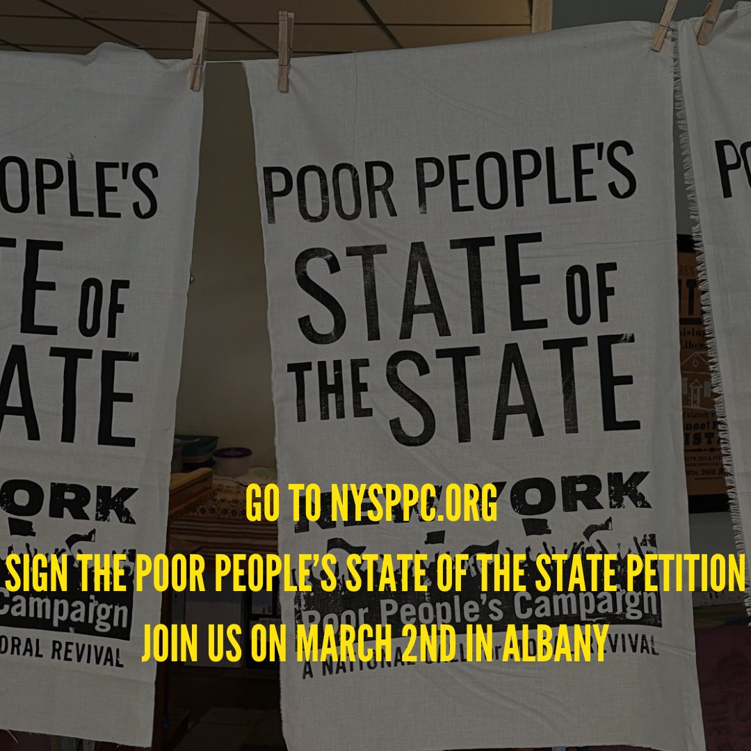 The Governor's budget makes cuts to critical services for poor and low-income New Yorkers! Go to nysppc.org and sign our 2024 Poor People's State of the State Petition, and join us on March 2nd in Albany!