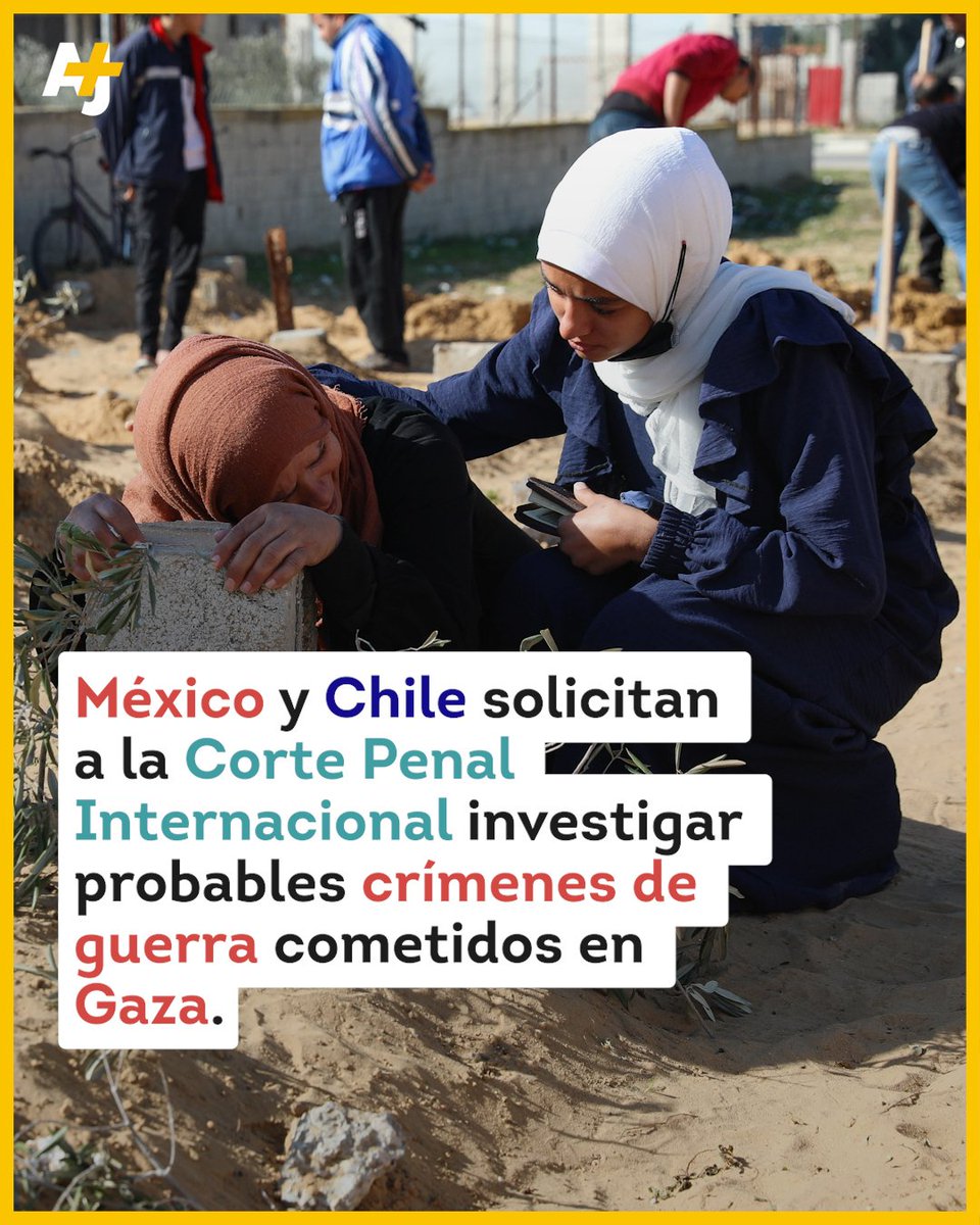 México y Chile pidieron al fiscal de la Corte Penal Internacional investigar la situación de Palestina, a fin de que investigue la probable comisión de crímenes.