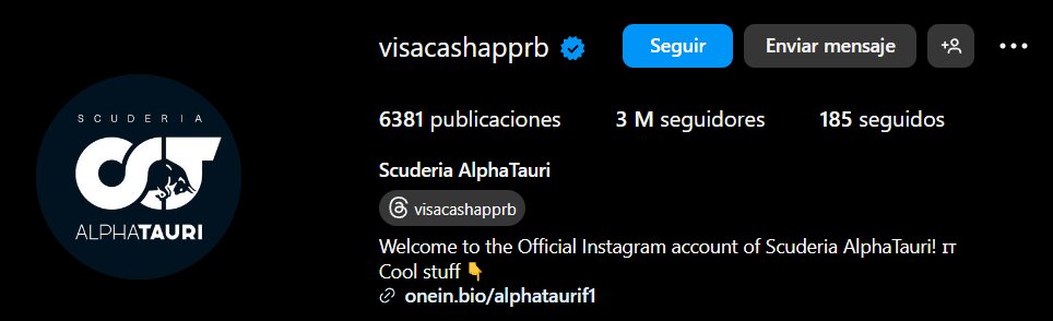 FormulaDirecta's tweet photo. 🚨 OFICIAL: Visa Cashapp RB será el nuevo nombre de AlphaTauri.

#F1 https://t.co/zEf8P17MWe