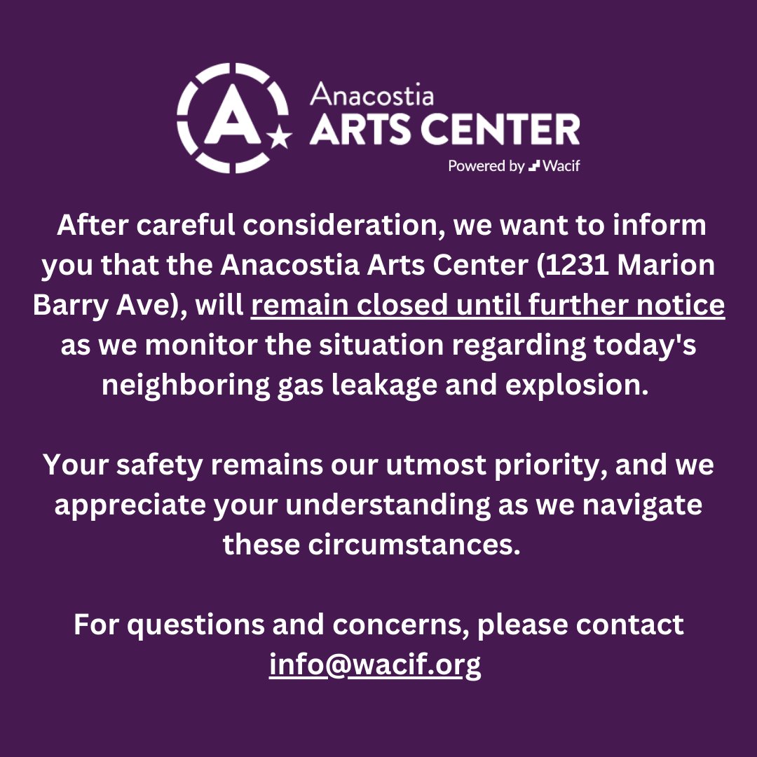 The safety of our staff and community remains our utmost priority. Thank you for your understanding as we navigate these circumstances and establish next steps.