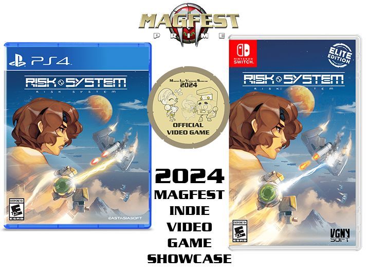 VGNYSoft's tweet photo. The next entrant in the MAGFest Indie Video Game Showcase is our newest title (and officially announced) Risk System!

This daring shmup is all about taking risks while dashing through the skies! 
We have a playable unit at our booth during #MAGfest!

@MIVSMAGFest @NewtIndustries https://t.co/CYITrSsiyK