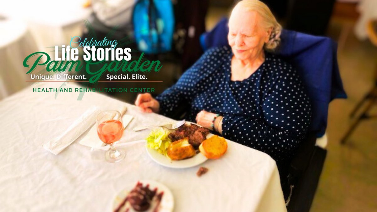 PalmGardenHC's tweet photo. "Food is not just eating energy. It's an experience." - Guy Fieri #FineDining #PostAcute #Rehabilitation #LivingCenter #WeArePalmGarden #QualityMatters https://t.co/n1LmLjEY2U