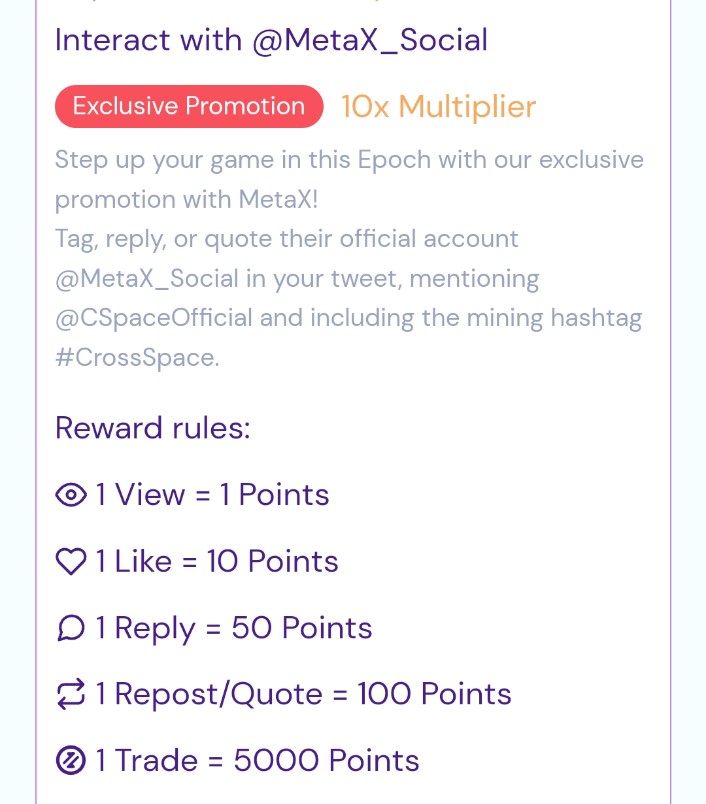focaldot's tweet photo. Rules are simple !!

Just mention these @CSpaceOfficial #CrossSpace
#MetaX @MetaX_Social

You are good to go ! 
See how it works ?

Don't miss this.

Use my link 👇
https://t.co/Msz7U4FeV1

@NadaYehia1313 #deprem #AFCON2024 #MannaraChopra #MunAra #SamsungUnpacked #Pakistan https://t.co/B5aaJHLpLx