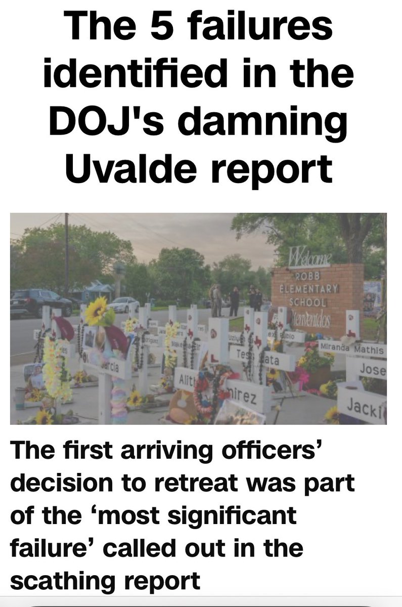 “Decision to retreat?”

You spelt “cowardice” wrong.

#Uvalde #UvaldeMassacre