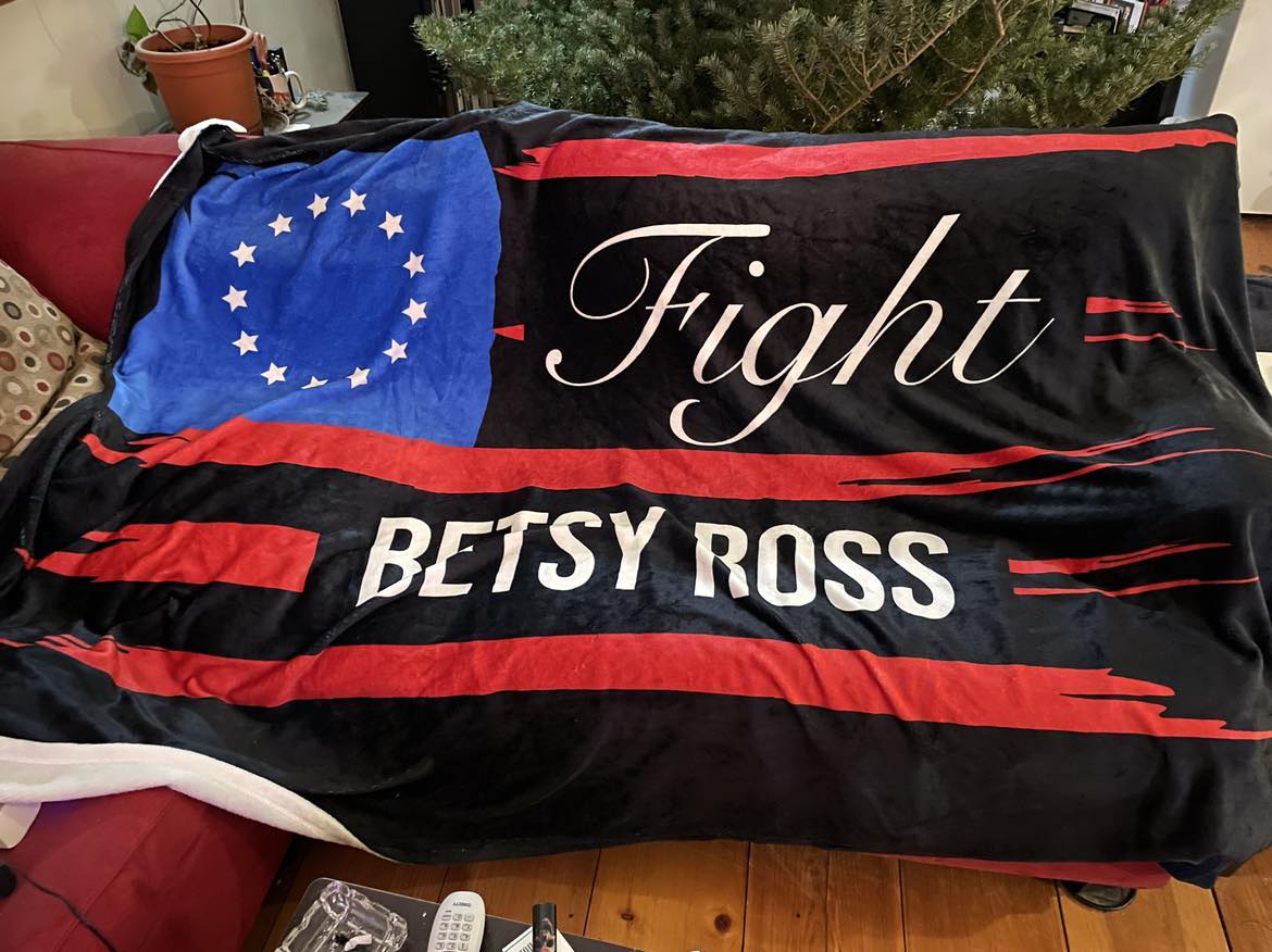 DV_DVRadio's tweet photo. We have to give our sister, author of the #FIGHT series @ross_fight a huge thank you. She had sent us some blankets for the #Vets at the #DVFarm and this is them!

We're keeping these beautiful blankets warm (literally!) until the septic system is fixed and we open the doors once again to help our fellow #Veterans that are fighting #addiction and #homelessness.

From Google, an actual user: I can attest to the fact that this blanket is super comfortable and warm (I used it when I was sleeping). 

Google had some surgery recently and needed a blanket while at home during recovery, she's the offical tester at this point.

Again, thank you so much [Betsy] for these gorgeous blankets that we know the Veterans that get to use them will most assuredly love!!

~ Bo