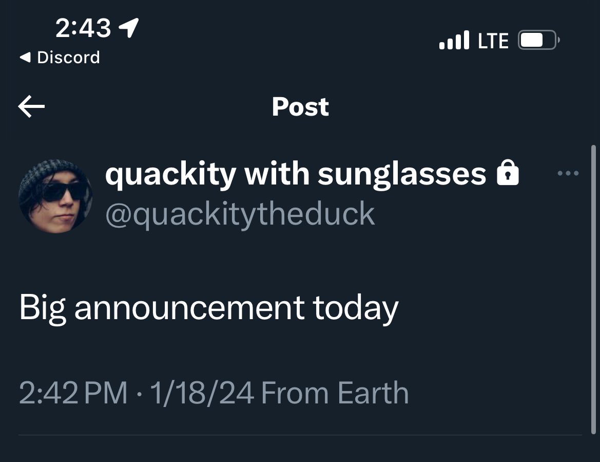 privatedsmp's tweet photo. @.quackitytheduck : Big announcement today https://t.co/HpmxAHjt2T