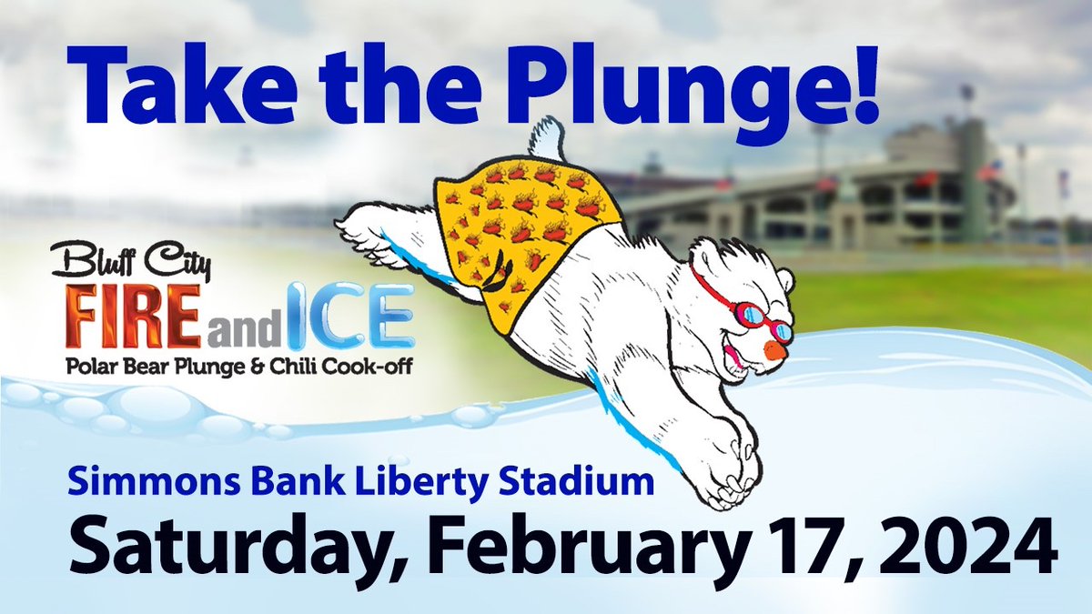 What is the only event in Memphis that heats you up & cools you down? The @SpecOlympicsMEM Polar Bear Plunge & Chili Cook-off on Feb. 17 at the Liberty Bowl! Register today at bit.ly/SpecOlymMEM to plunge in your favorite costume or win the chili competition! #ad @901Fund