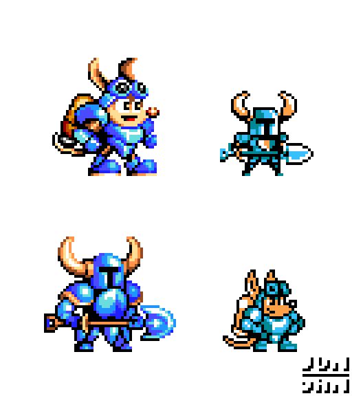 two knights with cool special abilities

#shovelknight #sparkster #pixelart #fanart