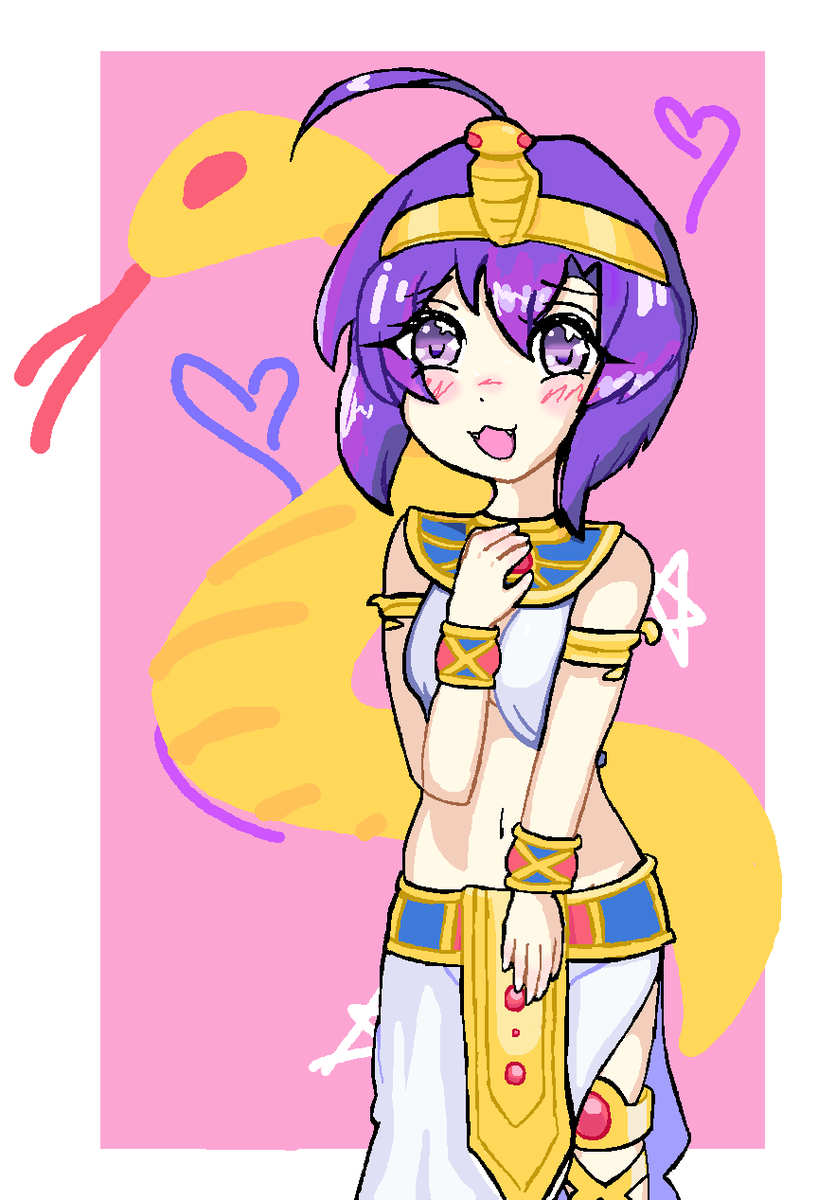 toonupcat's tweet photo. i drew medusa from jashin-chan dropkick https://t.co/oC2IqSpvJK