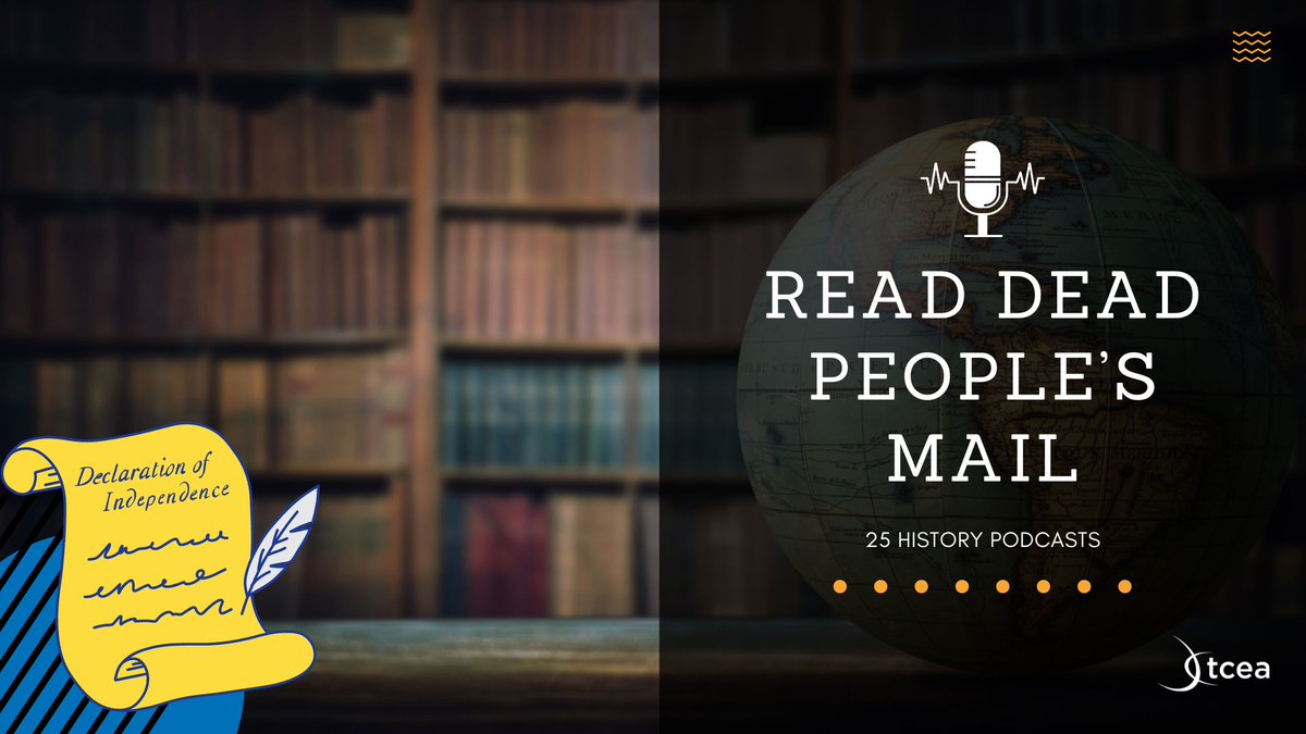 TCEA's tweet photo. π§π¬π§Read Dead People's Mail: 25 Fun #History Podcastsπ§π¬π§
https://t.co/CpdKFYXEJk @tceajmg
#histchat #teachertwitter #podcasts #librarytwitter https://t.co/hr6BZM9USi