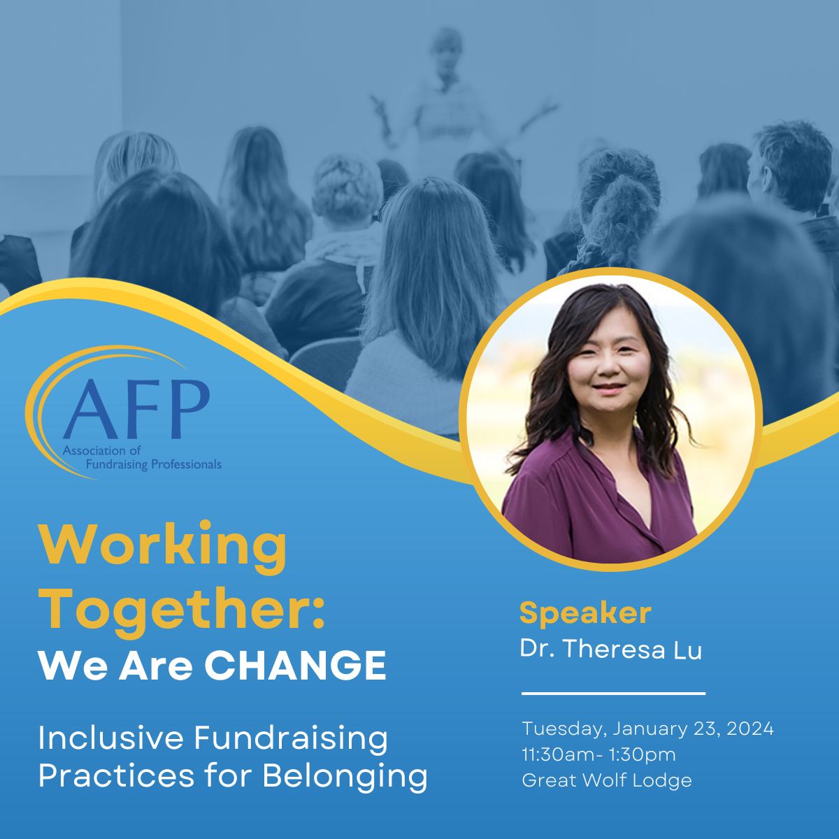 AFPOrangeCounty's tweet image. Are your fundraising and marketing practices creating a sense of belonging for all your donors? Is your organization a safe space for prospective donors from all backgrounds? Join us on January 23rd at the AFP-OC luncheon to learn more. Register here: bit.ly/AFPJan2024