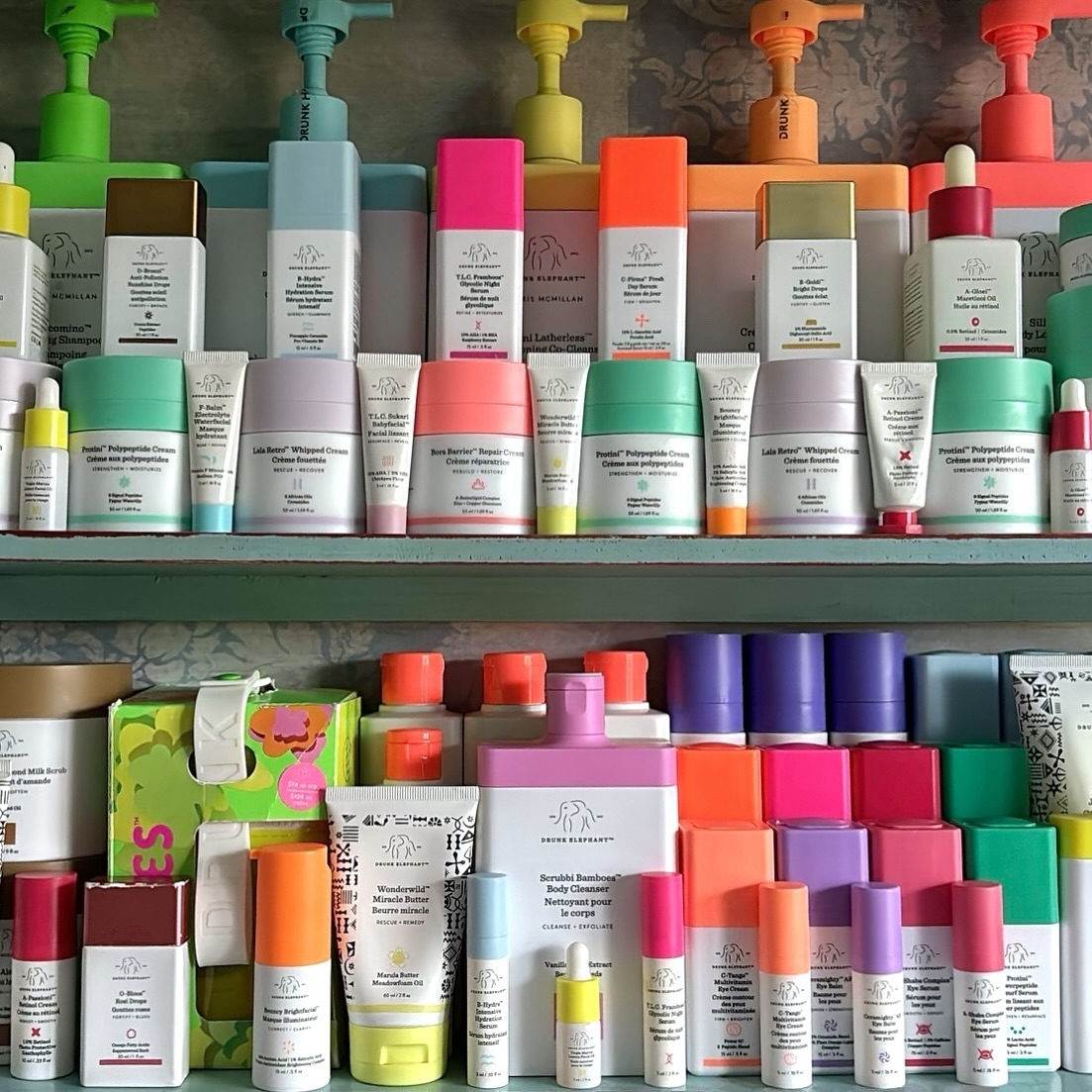 Now that's an all-star lineup. #drunkelephantshelfie via @drunkelephant_ireland