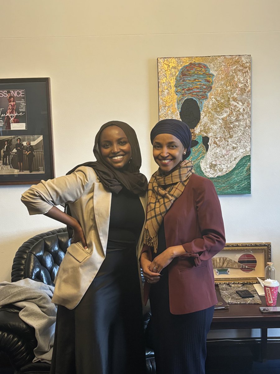 Always a pleasure meeting with my congresswoman @Ilhan! Thank you for your continuous support of SLP!