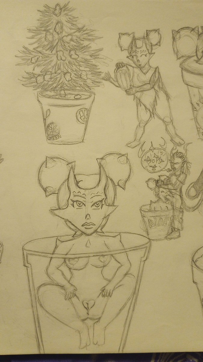 SamuelGoesPoof's tweet photo. @Vallycuts's Namy has a special place in my heart so I've more than a few wips featuring 🌵 here are some, I like these concepts. #Namy #Vallycuts https://t.co/tKnAElt3RE