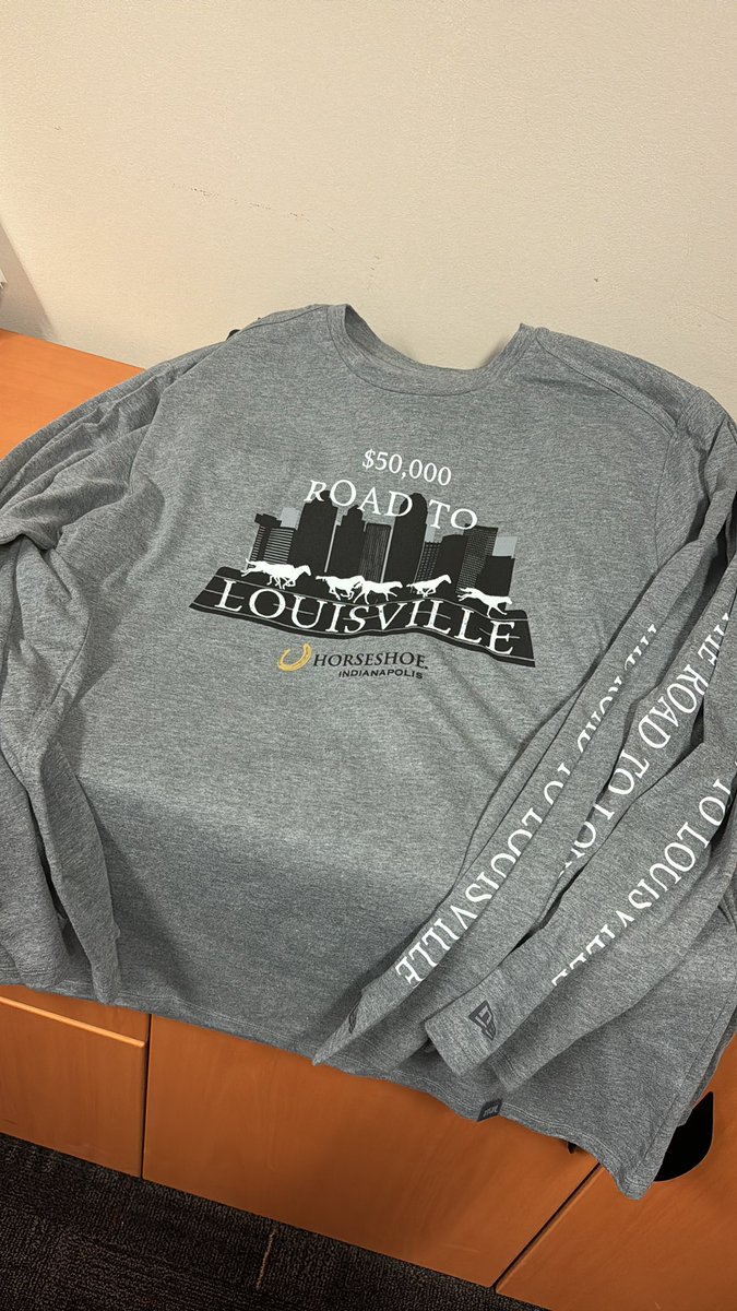 Rachel McLaughlin (@racingrachelm) on Twitter photo THIS SATURDAY <a href="/HSIndyRacing/">Horseshoe Indianapolis Race Course</a> kicks off our $50K Road To Louisville Contest!
Free to play - email horseshoeindycontest@gmail.com to enter π§
Who wants a Road to Louisville long sleeve? Like & RT to enter Iβll announce the winner this weekend. THIS SATURDAY <a href="/HSIndyRacing/">Horseshoe Indianapolis Race Course</a> kicks off our $50K Road To Louisville Contest!
Free to play - email horseshoeindycontest@gmail.com to enter π§
Who wants a Road to Louisville long sleeve? Like & RT to enter Iβll announce the winner this weekend.