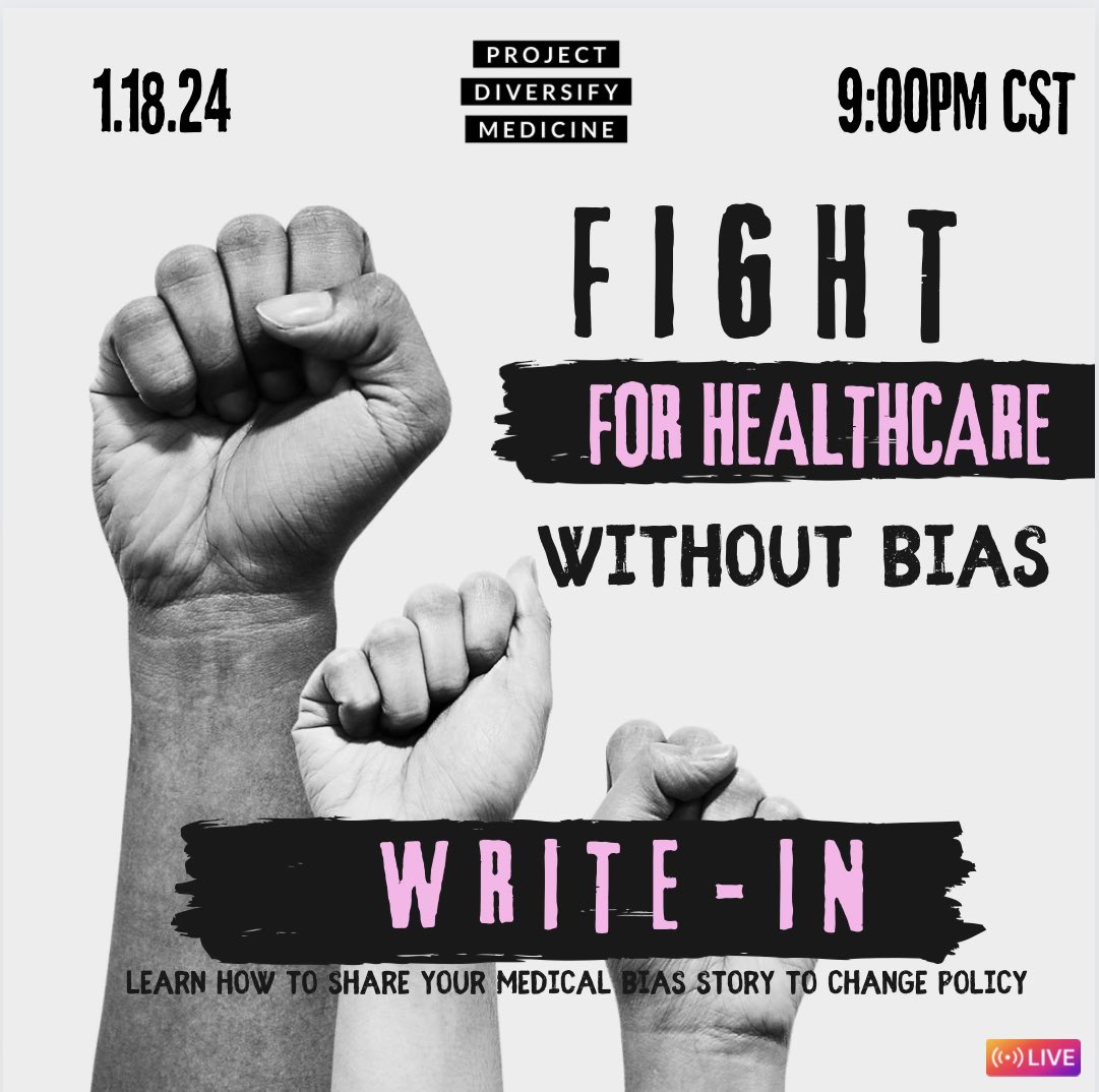 Pull up for Day 5 🚀🚀🚀#MedicalBiasAwarenessWeek #VivianMonroeStrong 🌈🌈🌈

📲Sign up for updates at projectdiversifymedicine.org