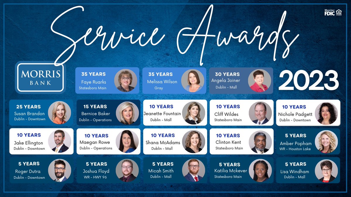 We’re excited to celebrate another group of stellar team members with a combined 240 years of service and experience! 👏 Cheers to our 2023 Service Award recipients!