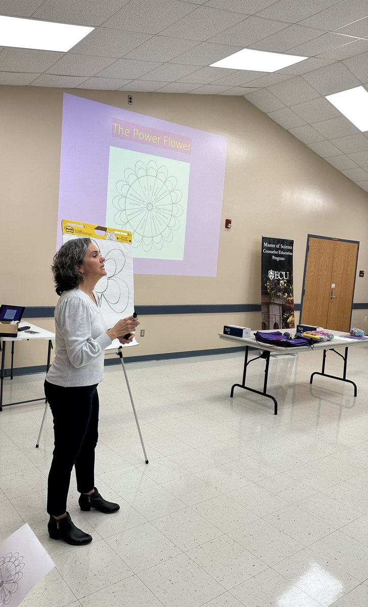 DrSBrown's tweet image. Had a fantastic time presenting on school counselor advocacy, wellness and inclusion with @CounselorEdECU colleagues @fears_allison @DrLoniLove for @PCS_NC. Enjoyed seeing current and former students.#piratenation💜💛🏴‍☠️ #regionaltransformation @ECU_COE @ECUNewsServices