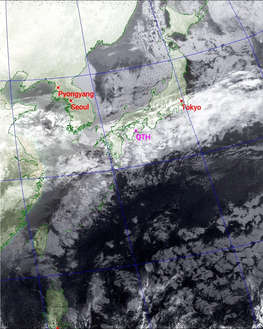 JA5BLZ's tweet image. SatDump
NOAA-15 APT  0749JST