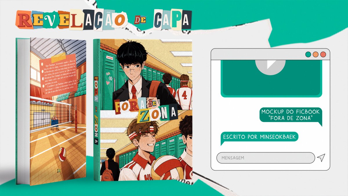 🏐 REVELAÇÃO DE CAPA: FICBOOK FORA DE ZONA 📚 

Olha só que coisa mais linda! O #FdZFicbook segue emocionando! 💙 Capa ilustrada por <a href="/code_x098/">jun🧃</a> e design feito por <a href="/hopelessrk/">ray • cbx</a>!

⚠️ Lote limitado! Garanta sua vaga!
📎Form. de interesse disponível até 24/01: forms.gle/NyMMPKZ4zhoJRj…