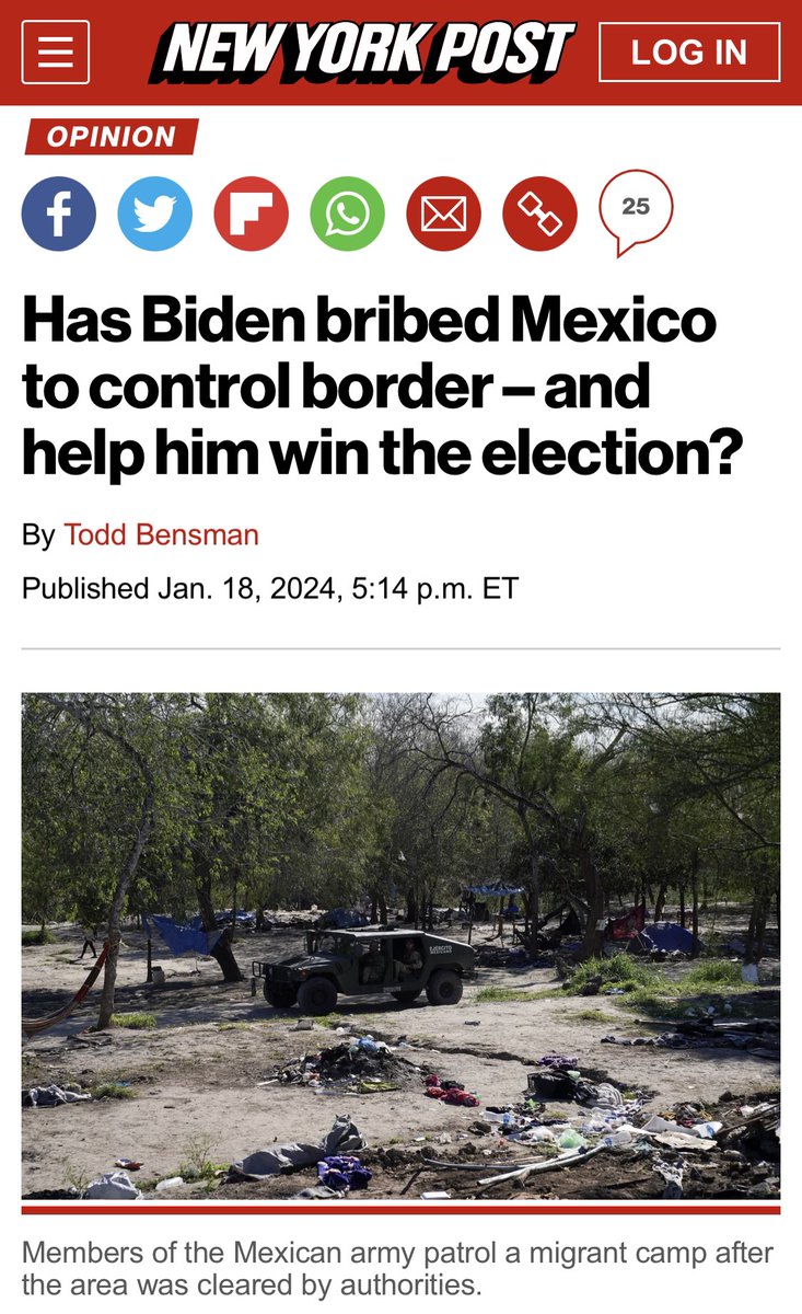 “What led to those numbers dropping from ionospheric heights? The answer will have something to do with the Biden administration’s diplomatic missions to Mexico City over Christmas. But while the US press has been silent, Mexican media is brimming with reports of what happened.”
