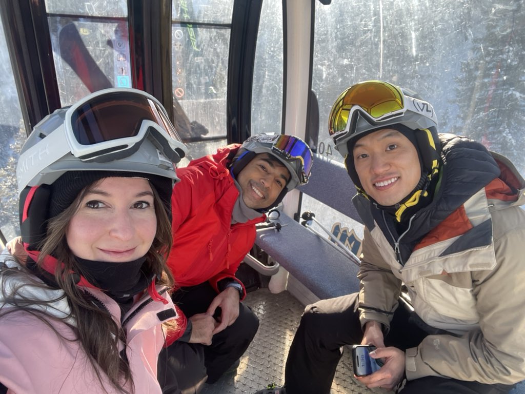 Nothing says wellness like a @GWSurgery resident, attending, and alum on the slopes between scientific sessions at VESS.