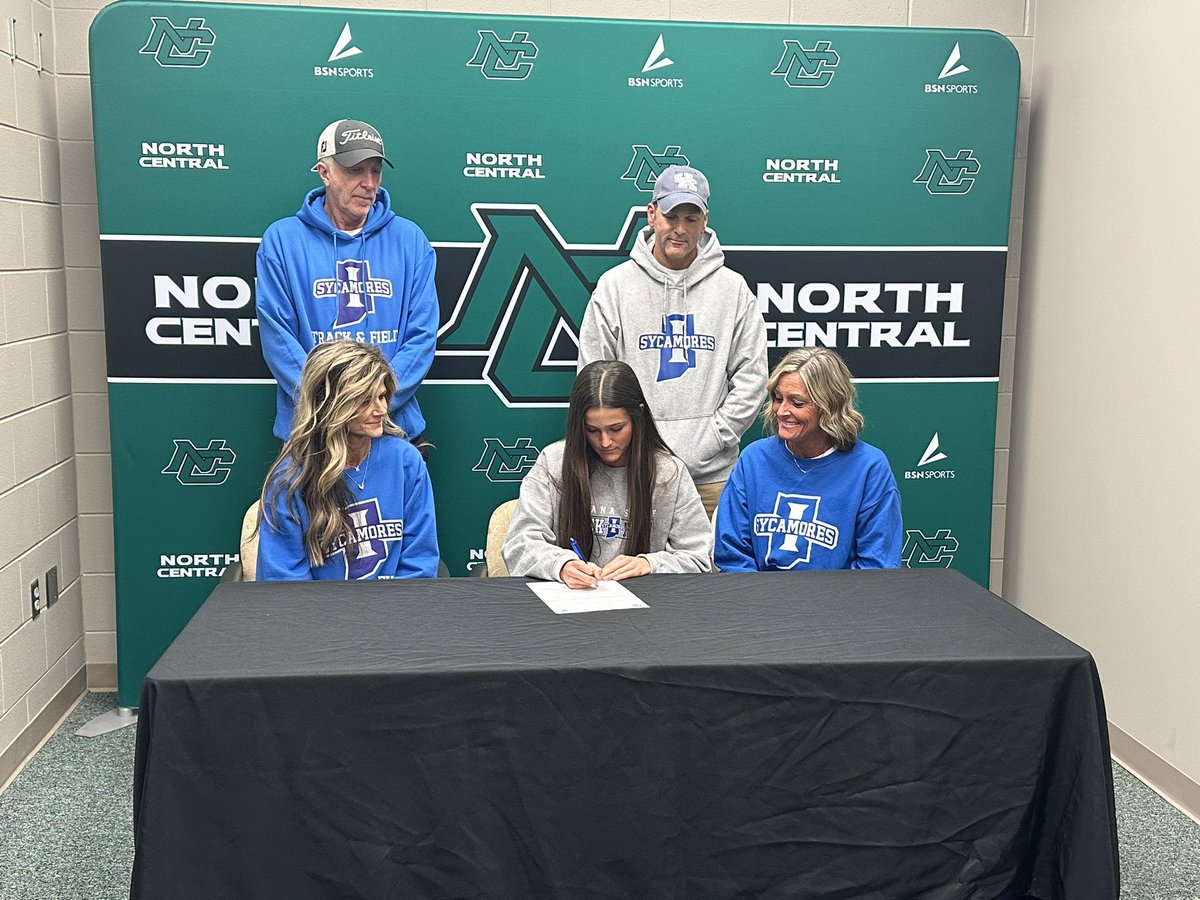 North Central’s track star <a href="/kathrynison_/">Kathryn Ison</a> makes her pledge to continue her academic and track career at Indiana State University …