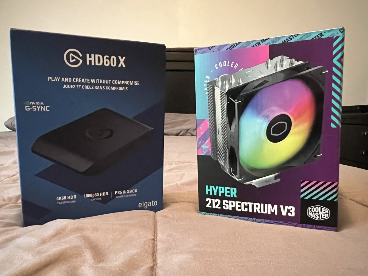 vicious1vp's tweet image. New upgrades came today! #cooler #capturecard