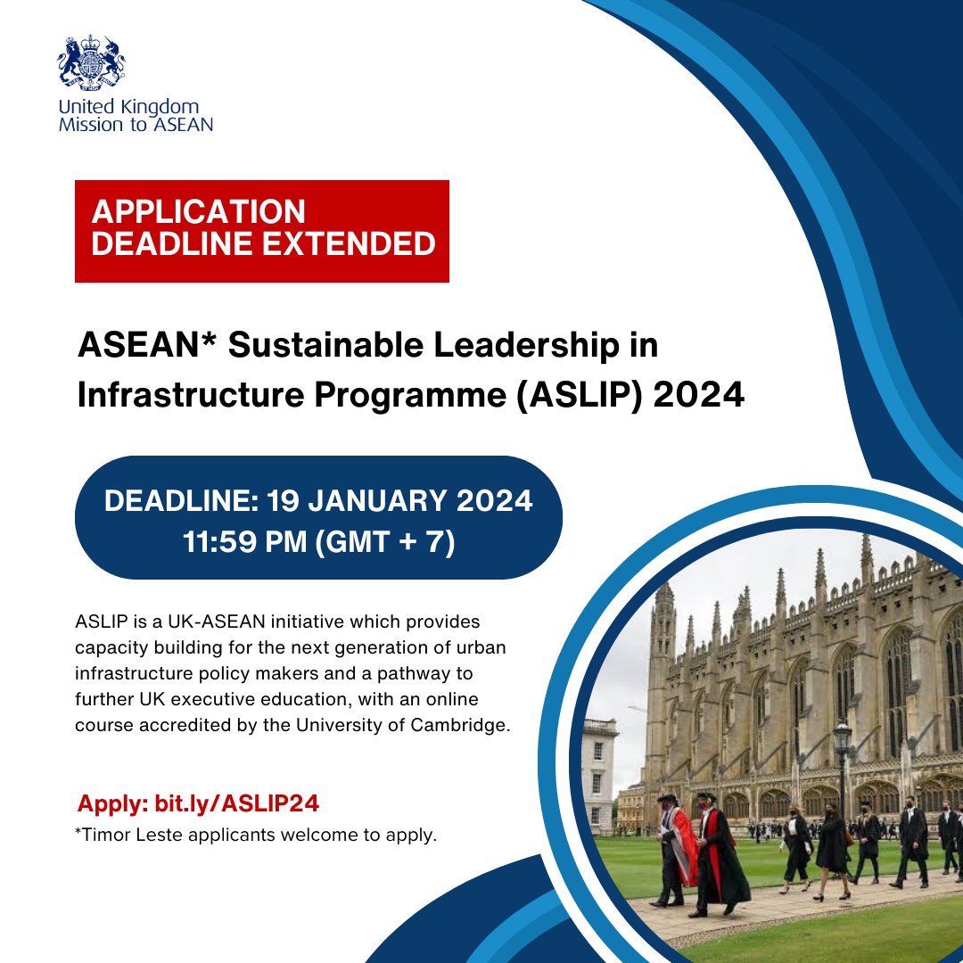 It’s not too late to start or complete your application for ASLIP 2024! Due to unprecedented interest in this year’s applications, we are extending the deadline to today (19/01)! Don’t miss your chance! Apply now: bit.ly/ASLIP24 Read more: aslip.net