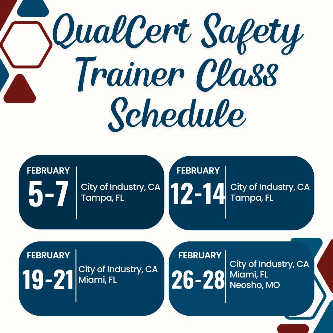 Register for Impact's QualCert Safety Trainer class near you. Whether you are seeking recertification or are a newcomer, our classes are open for you.  Don't wait, secure your spot now by clicking the link below.
kellyandersongroup.com/safetytrainer/