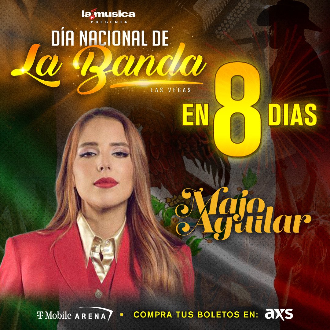 SBSEevents's tweet photo. ¡97 boletos a $97 dólares cada uno este viernes desde las 9AM! 
🎶👑 🇲🇽 ¡Majo Aguilar, por primera vez en El Día Nacional De La Banda 2024! ❤️‍🔥

🎫https://t.co/IoywIv4WFd

*Hasta agotar existencias.

#MajoAguilar #DNB2024
#LaMusicaApp #SBSEevents 
#RegionalMexicano https://t.co/tv2TW3pSHM