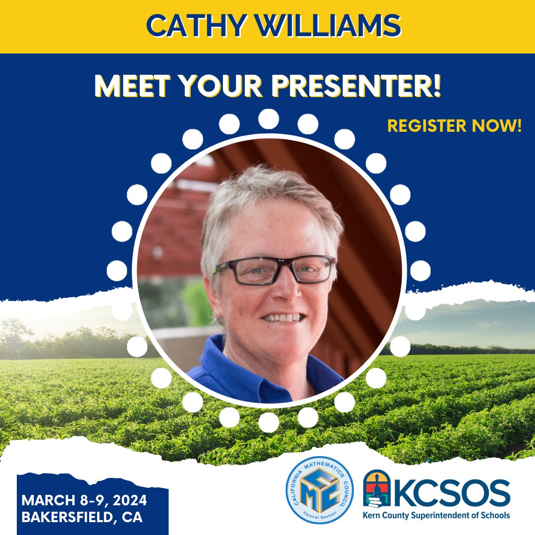 🌟 Ready to unleash the power of student thinking? Join @choaskeeper11 at the CMC Central Symposium!  
📅 Save the Date: March 8-9 
📍 Location: Bakersfield, CA 
🔗 Explore our exciting program and reserve your spot! tinyurl.com/CMCCentral24 
#cmcmath #iTeachMath #MTBoS