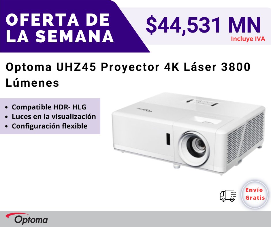 UHZ45 - Brillante proyector láser 4K UHD para Home Entertaiment